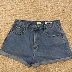 high waisted mom shorts